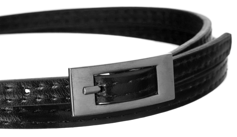 Damen Gürtel schmal aus genähtem Öko-Leder – Cavaldi – Bild 2