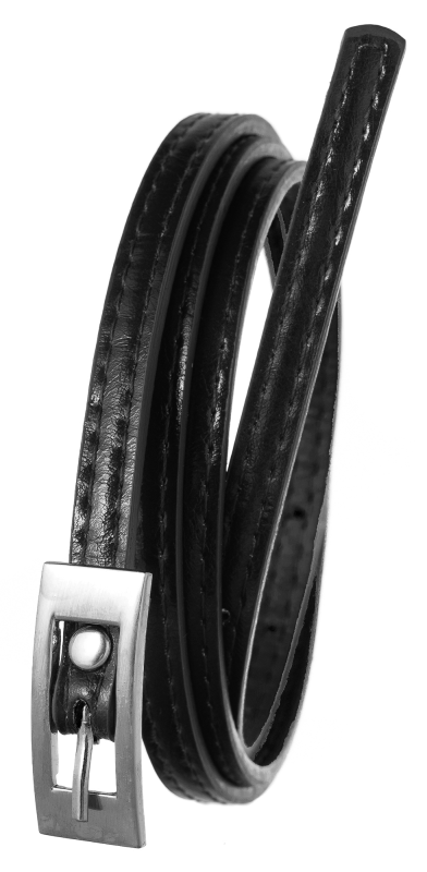 Damen Gürtel schmal aus genähtem Öko-Leder – Cavaldi