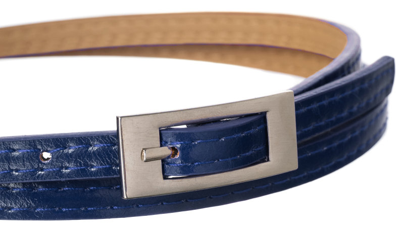 Damen Gürtel schmal aus genähtem Öko-Leder – Cavaldi – Bild 3