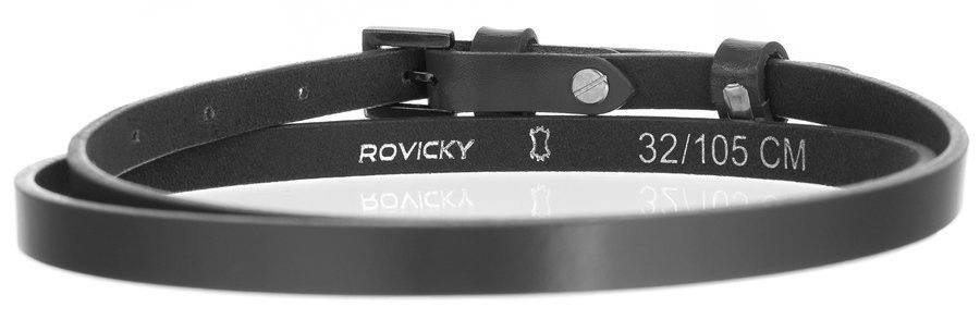 Damen Gürtel schmal aus Leder mit Schnalle, ideal für Kleider – Rovicky – Bild 4