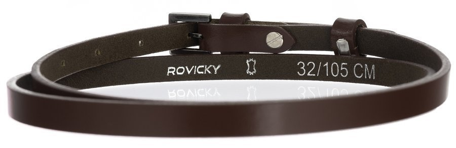 Damen Gürtel schmal aus Leder mit Schnalle, ideal für Kleider – Rovicky – Bild 4