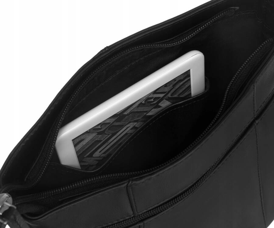 Damen Umhängetasche aus Leder mit verstellbarem Gurt – Peterson – Bild 4