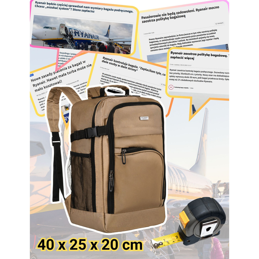Geräumiger Kabinenrucksack - Peterson – Bild 2
