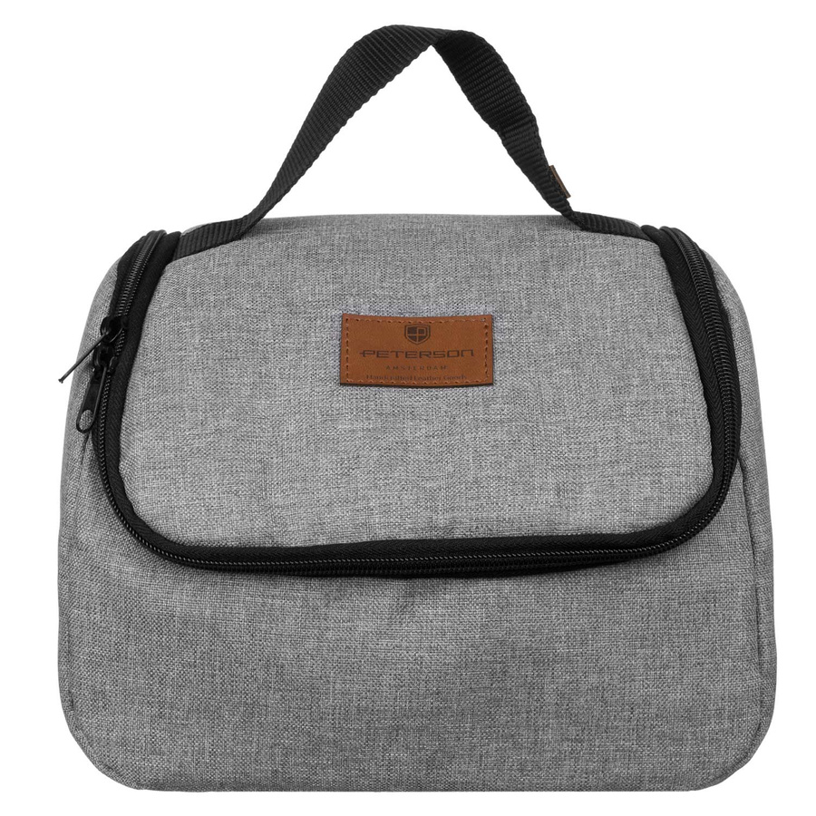 Schlichte Kosmetiktasche mit integriertem Spiegel – Peterson – Bild 2