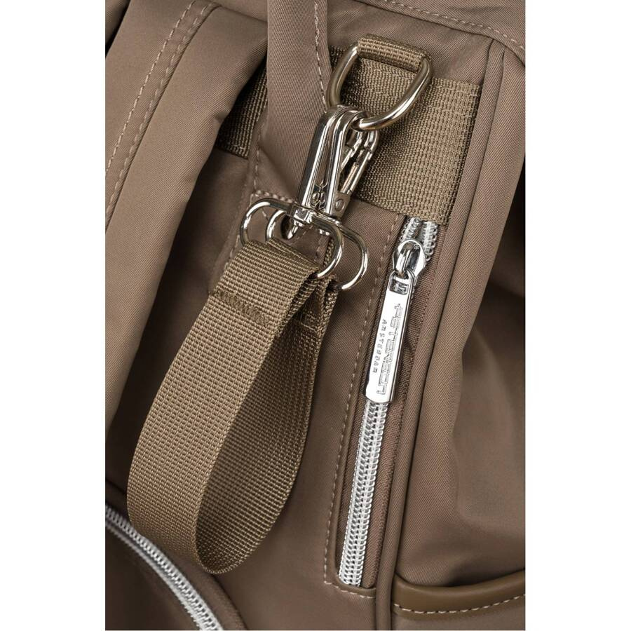 Zweifach-Kammer-Rucksack in Beige mit Außentasche - Peterson – Bild 8
