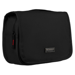 Reisetasche Kosmetiktasche in Schwarz mit Haken – Peterson