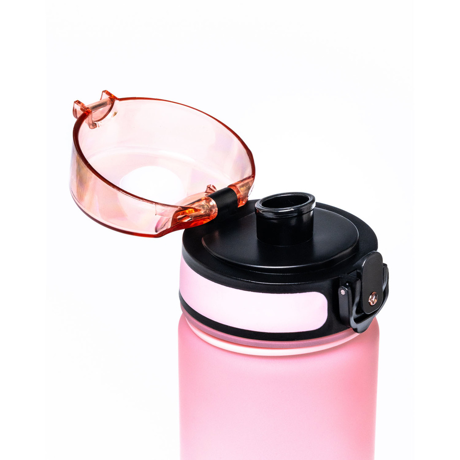 Wasserflasche in Blau-Rosa, ausgestattet mit praktischem Trageband - Peterson – Bild 12