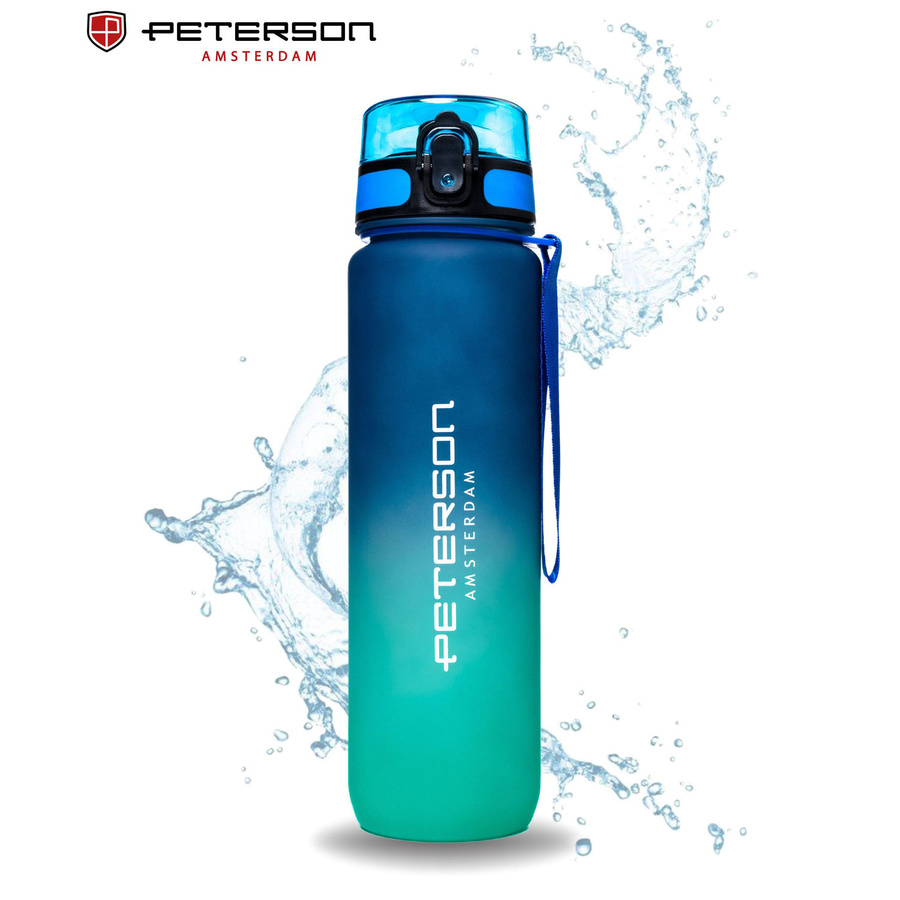 Blau-grüne Wasserflasche mit 1000 ml Fassungsvermögen - Peterson – Bild 5