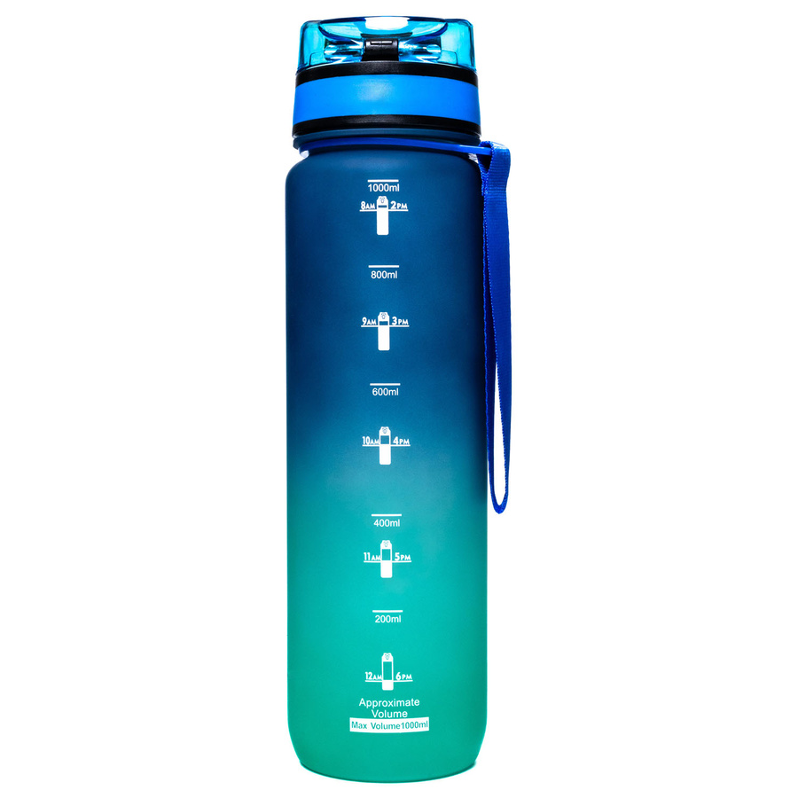 Blau-grüne Wasserflasche mit 1000 ml Fassungsvermögen - Peterson – Bild 7