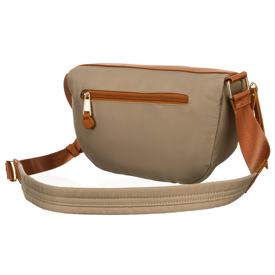 Damen-Gürteltasche aus Nylon in Khaki und Braun mit Reißverschluss - Rovicky – Bild 3