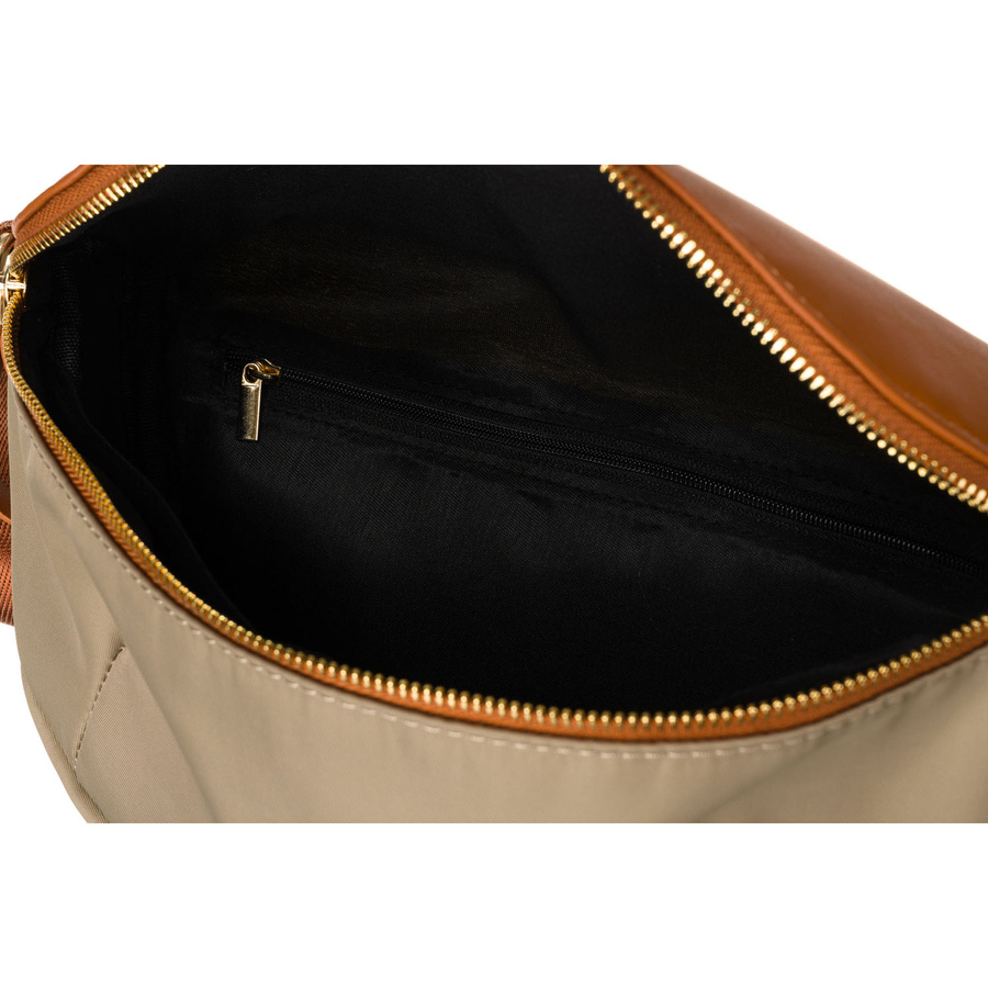 Damen-Gürteltasche aus Nylon in Khaki und Braun mit Reißverschluss - Rovicky – Bild 5
