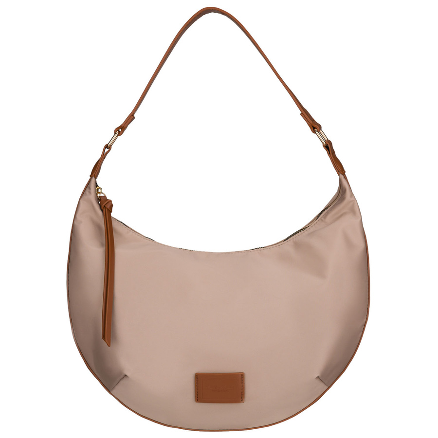 Damenhandtasche aus Polyester in Beige mit Reißverschluss - Peterson – Bild 2
