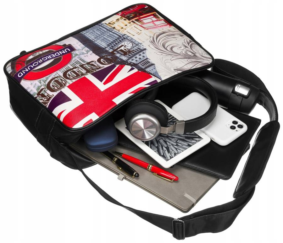 Jugendliche, geräumige Tasche mit breitem Riemen - Loren – Bild 3