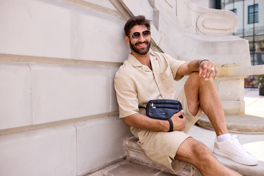 Herrentasche aus Leder zum Tragen in der Hand - Peterson – Bild 9