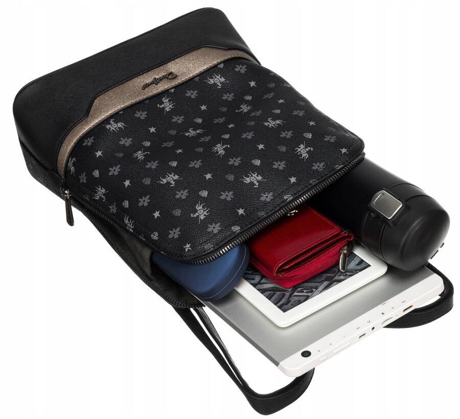 Eleganter Rucksack aus Kunstleder - David Jones – Bild 7