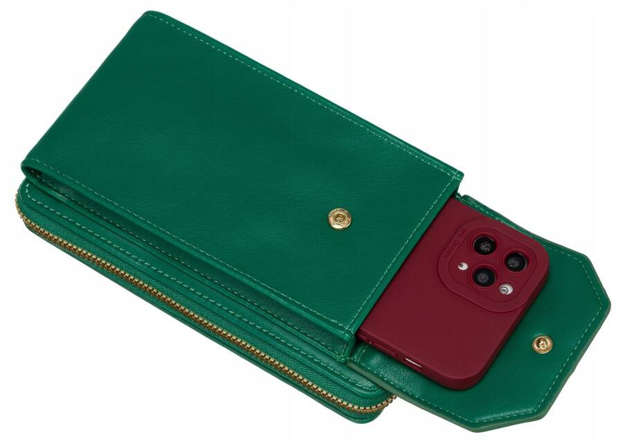 Damenhandtasche-Geldbörse 2in1 mit langem, abnehmbarem Gürtel - 4U Cavaldi – Bild 8