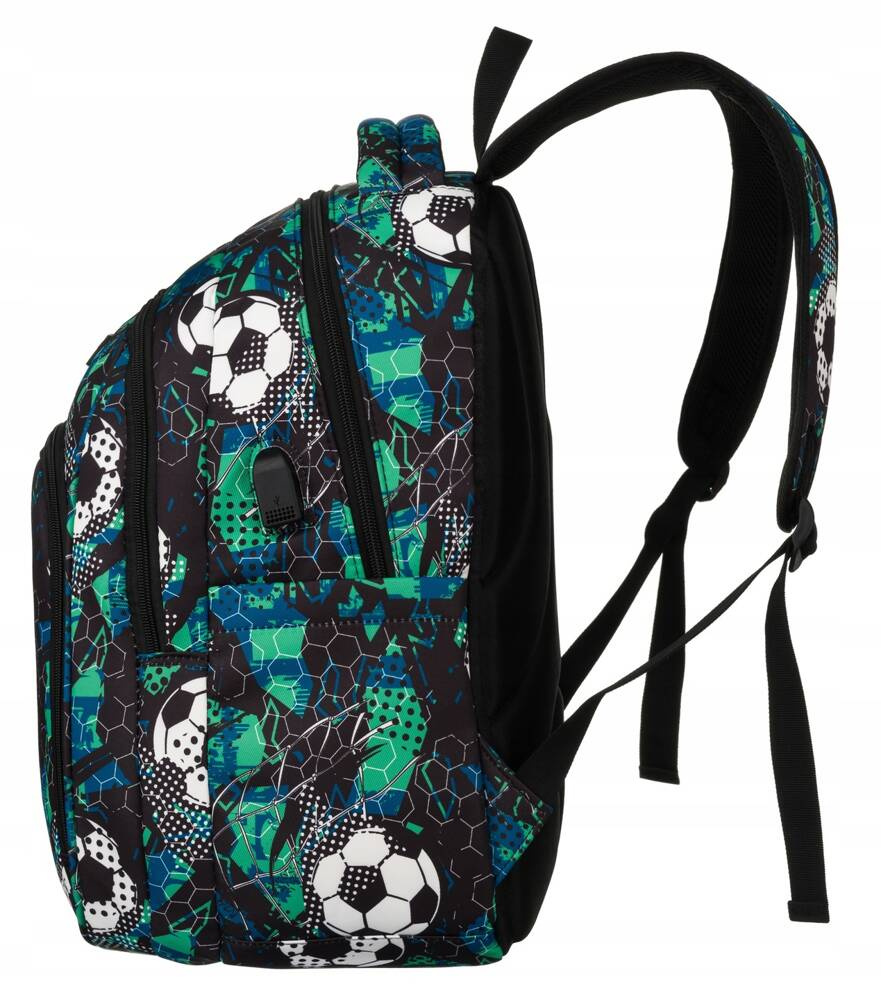 Sportlicher Schulrucksack aus Polyester mit Laptopfach – Peterson – Bild 3