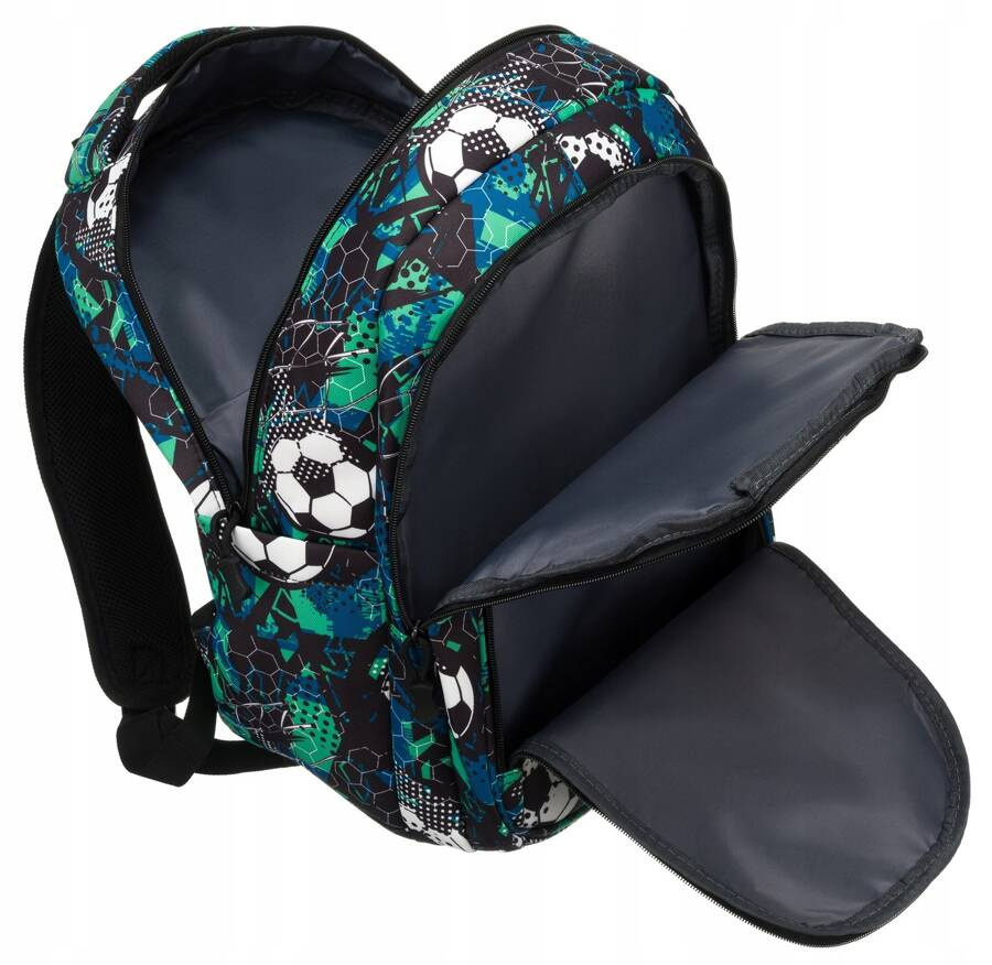 Sportlicher Schulrucksack aus Polyester mit Laptopfach – Peterson – Bild 5