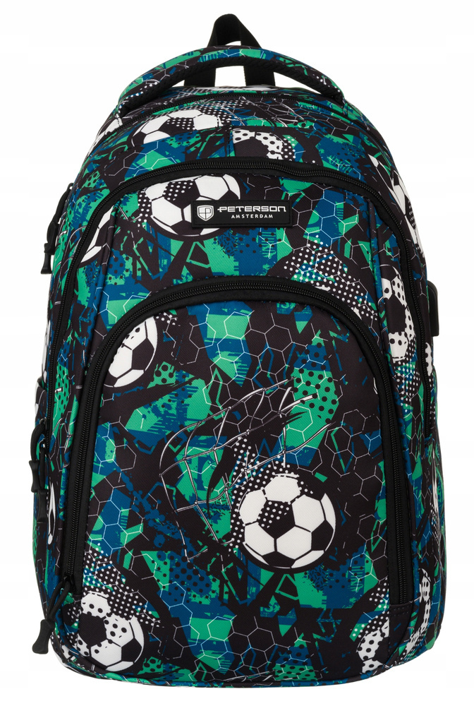 Sportlicher Schulrucksack aus Polyester mit Laptopfach – Peterson – Bild 2