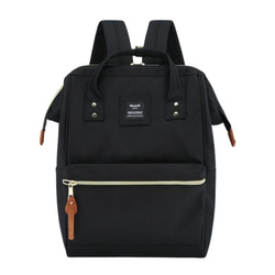 Schwarzer Damenrucksack mit USB-Anschluss für Laptop – Himawari
