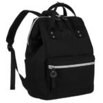 Großer Rucksack aus Polyester in Schwarz mit Laptopfach und USB-Anschluss - Peterson