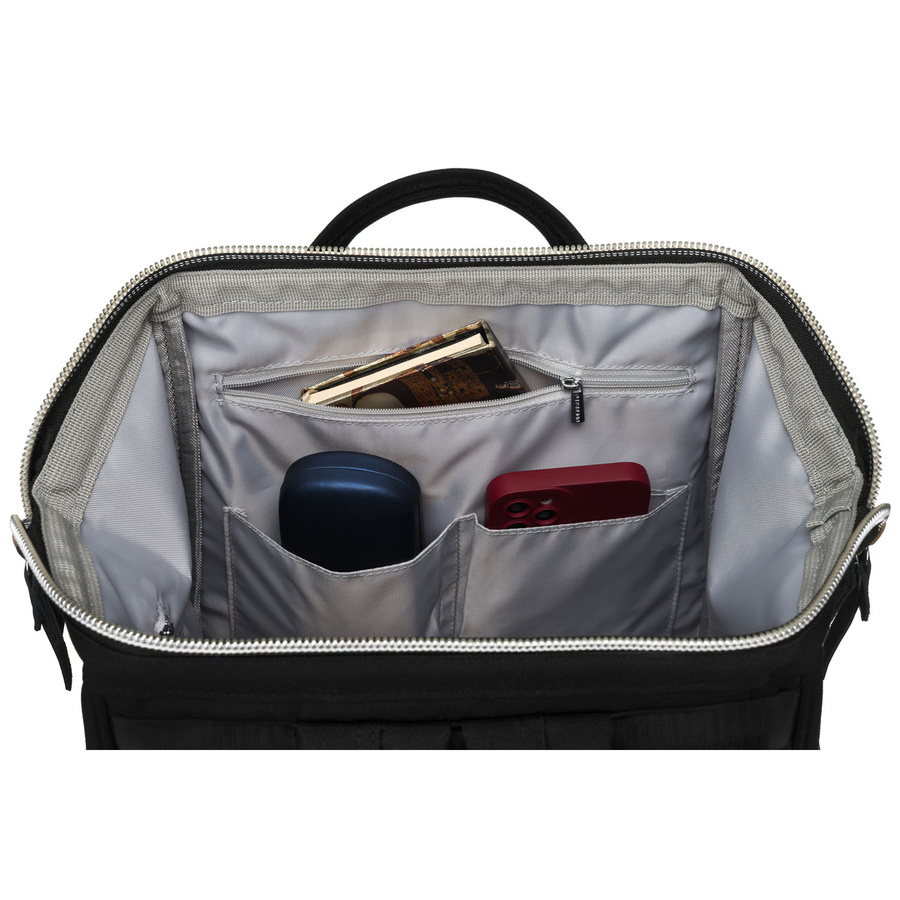 Großer Rucksack aus Polyester in Schwarz mit Laptopfach und USB-Anschluss - Peterson – Bild 7