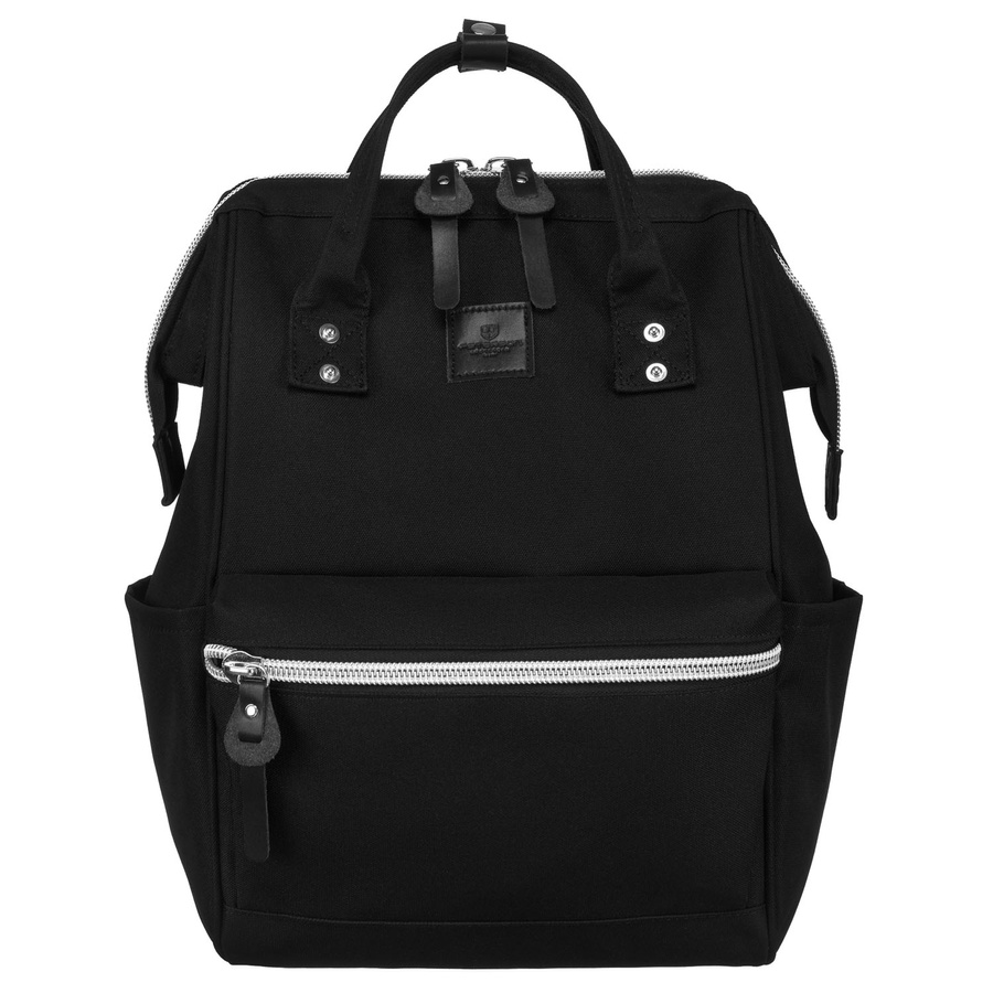 Großer Rucksack aus Polyester in Schwarz mit Laptopfach und USB-Anschluss - Peterson – Bild 2