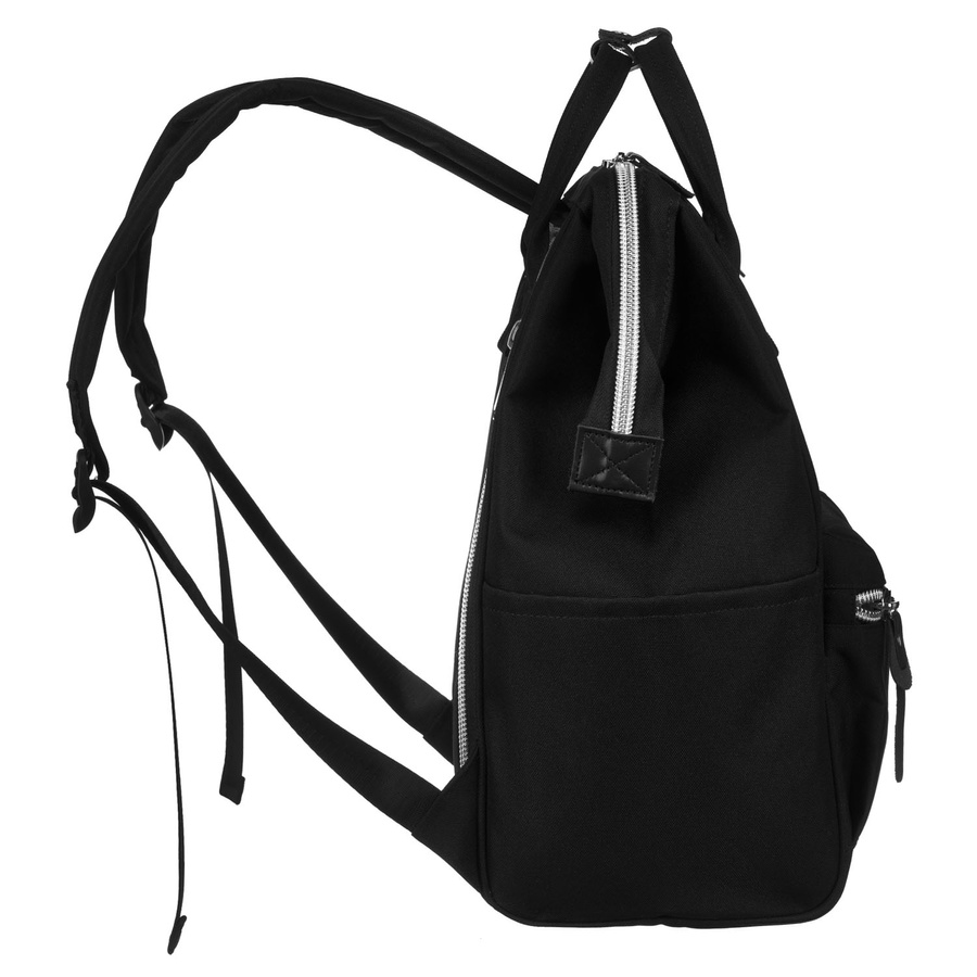 Großer Rucksack aus Polyester in Schwarz mit Laptopfach und USB-Anschluss - Peterson – Bild 4