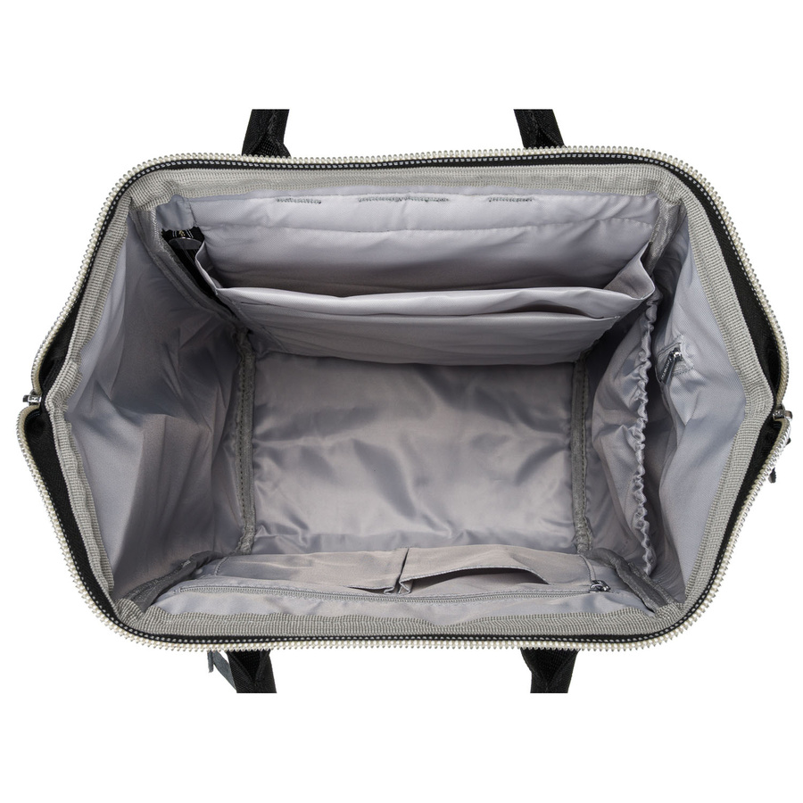 Großer Rucksack aus Polyester in Schwarz mit Laptopfach und USB-Anschluss - Peterson – Bild 6