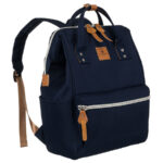 Damenrucksack aus Polyester in Marineblau mit Laptopfach und USB-Anschluss - Peterson