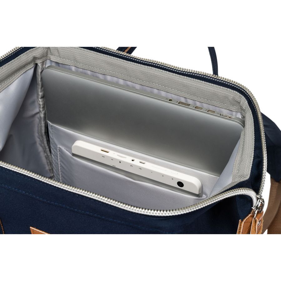 Damenrucksack aus Polyester in Marineblau mit Laptopfach und USB-Anschluss - Peterson – Bild 9