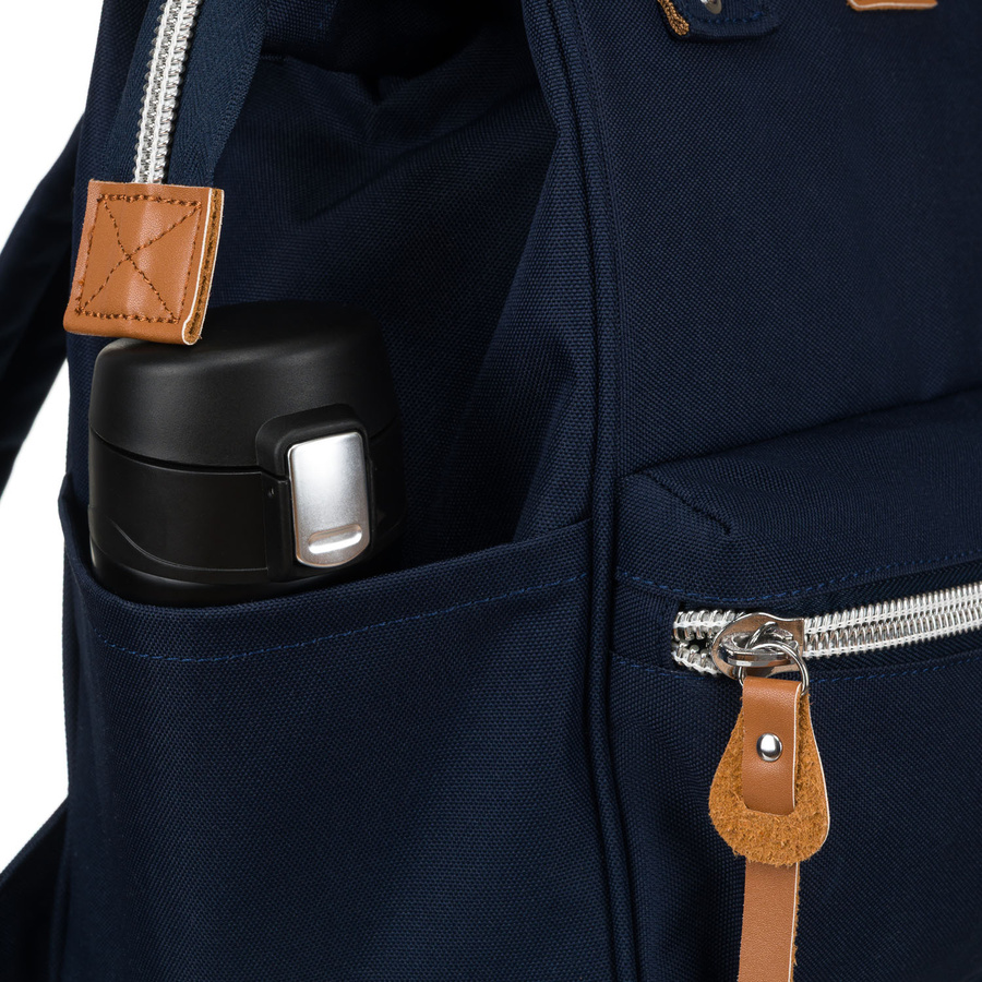 Damenrucksack aus Polyester in Marineblau mit Laptopfach und USB-Anschluss - Peterson – Bild 12