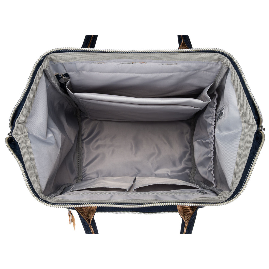 Damenrucksack aus Polyester in Marineblau mit Laptopfach und USB-Anschluss - Peterson – Bild 7
