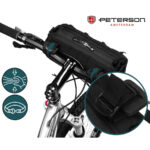 Schwarze Fahrradtasche für den Lenker aus wasserdichten Materialien - Peterson