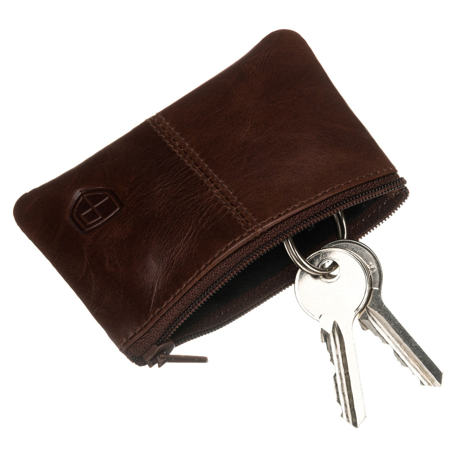 Herrentasche aus Echtleder in Braun, mit verstellbarem Riemen - Peterson – Bild 11