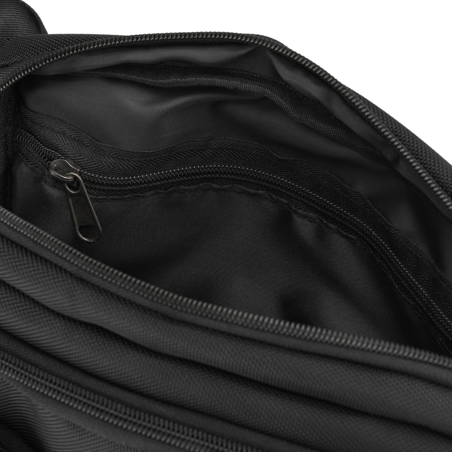 Herren-Gürteltasche, kleine schwarze Umhängetasche im Crossbody-Stil, leicht, mit Reißverschluss - Peterson – Bild 18