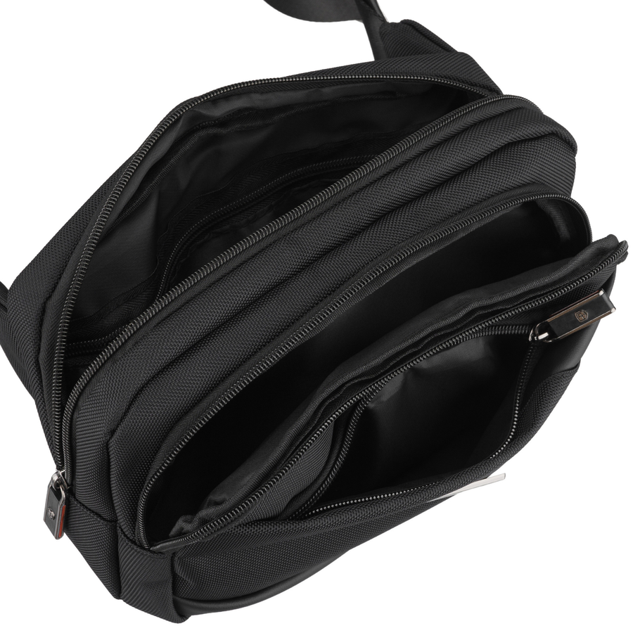 Herren-Gürteltasche, kleine schwarze Umhängetasche im Crossbody-Stil, leicht, mit Reißverschluss - Peterson – Bild 17