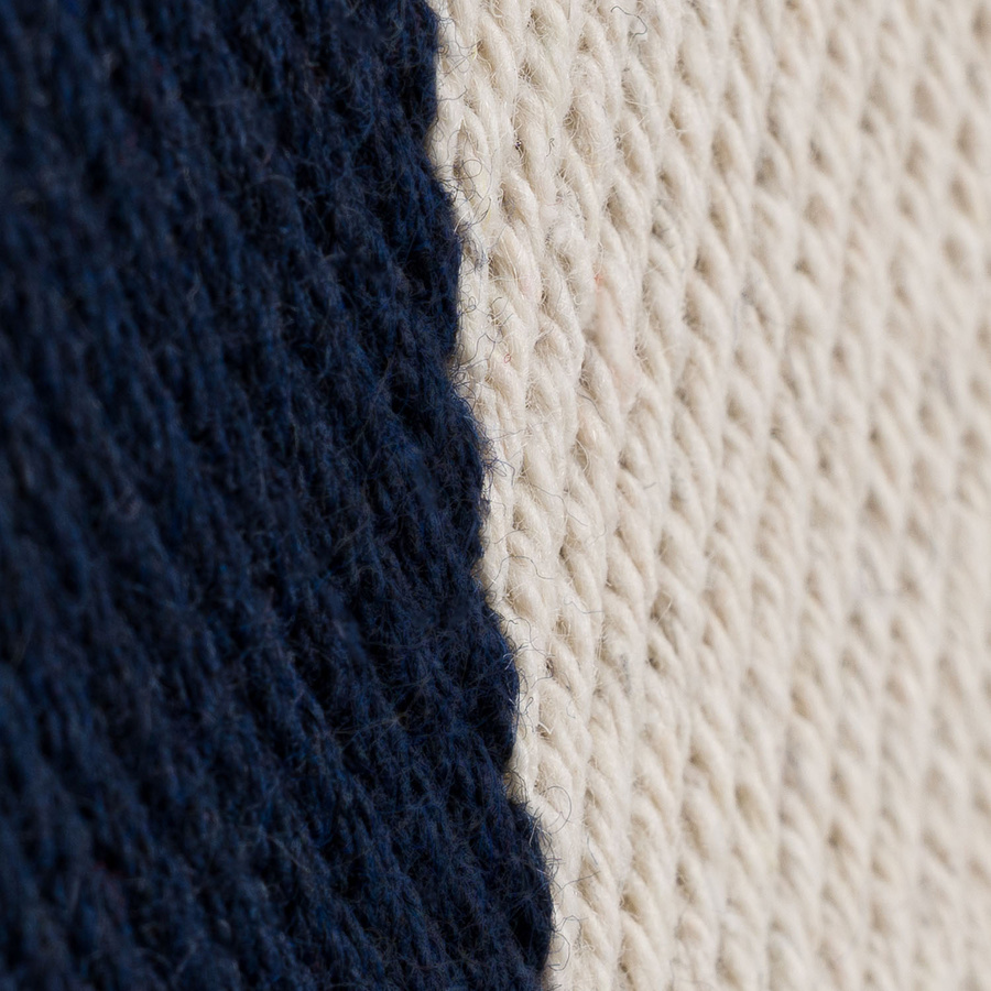 Weiße und marineblaue Damenhandtasche aus Polyester mit modischen Streifen – Peterson – Bild 10