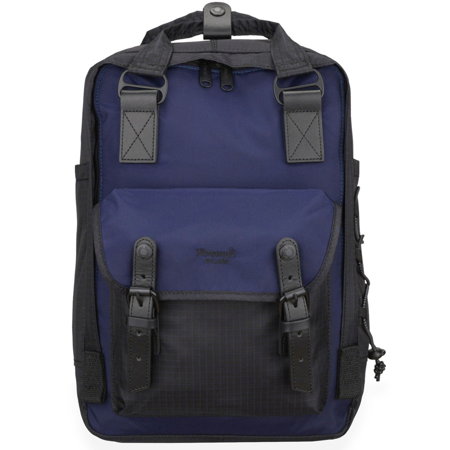 Geräumiger, schwarz-dunkelblauer, urbaner Rucksack mit Laptopfach - Himawari – Bild 3