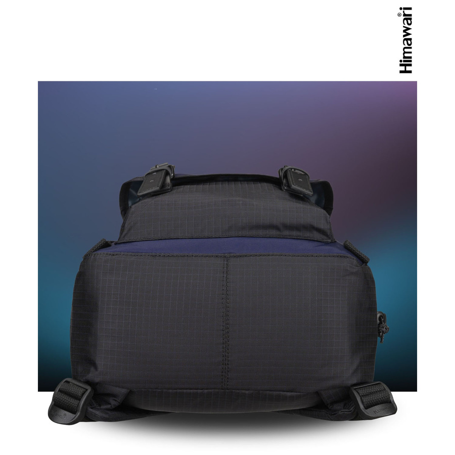 Geräumiger, schwarz-dunkelblauer, urbaner Rucksack mit Laptopfach - Himawari – Bild 17