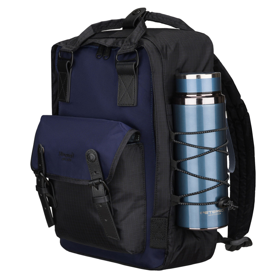 Geräumiger, schwarz-dunkelblauer, urbaner Rucksack mit Laptopfach - Himawari – Bild 6