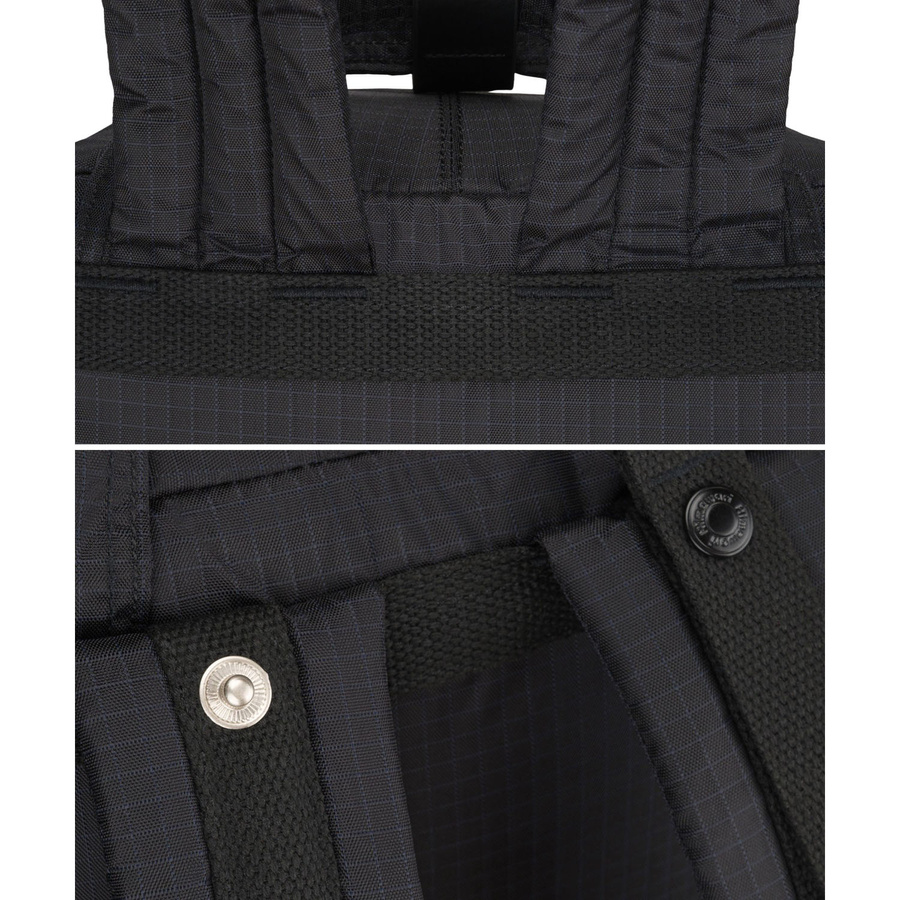 Geräumiger, schwarz-dunkelblauer, urbaner Rucksack mit Laptopfach - Himawari – Bild 20