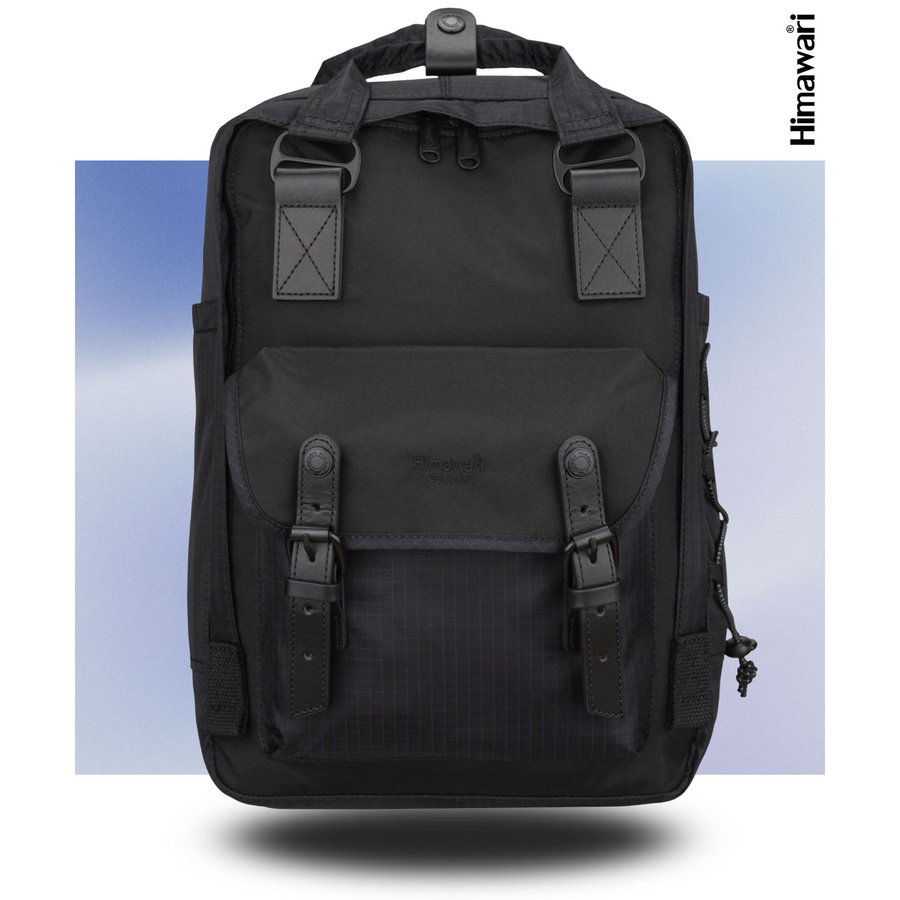 Schwarzer, praktischer Rucksack mit Laptopfach - Himawari – Bild 9