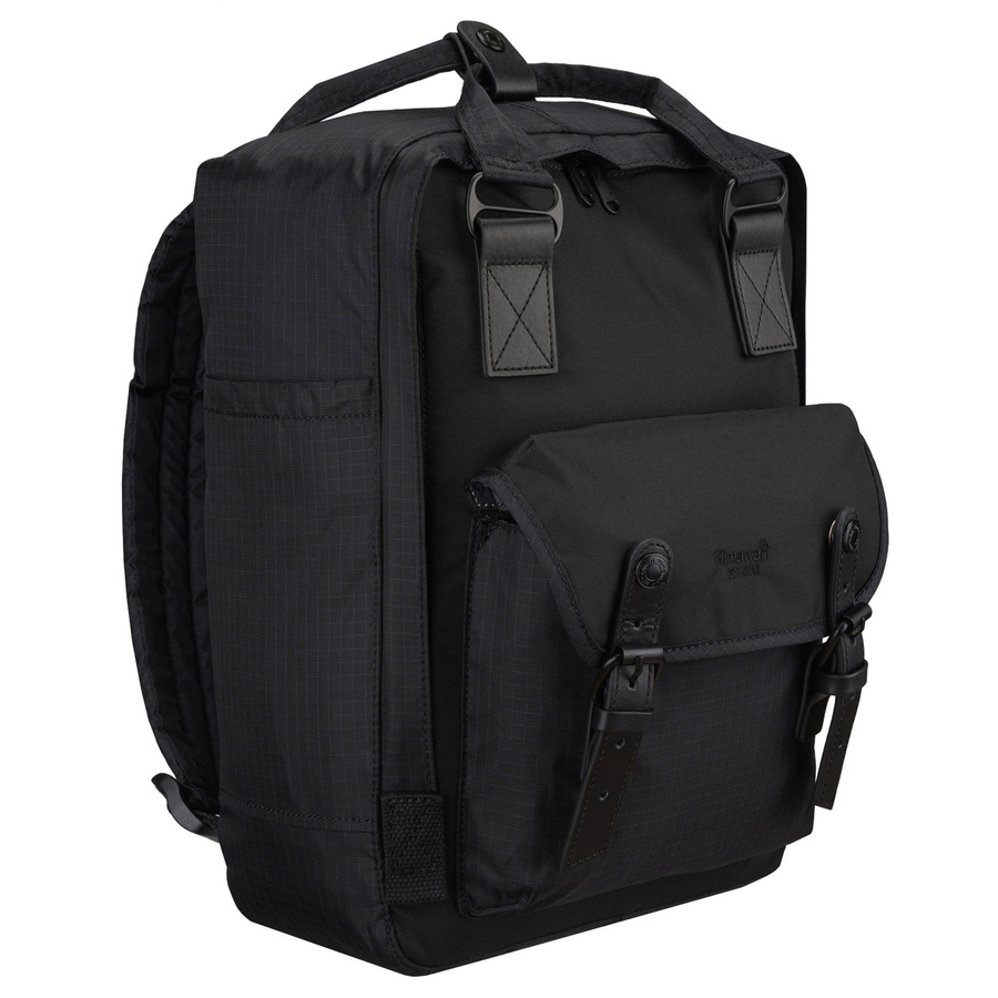 Schwarzer, praktischer Rucksack mit Laptopfach - Himawari