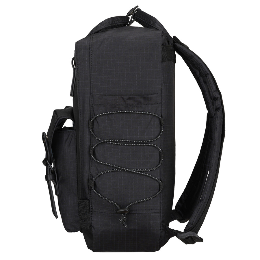 Schwarzer, praktischer Rucksack mit Laptopfach - Himawari – Bild 13