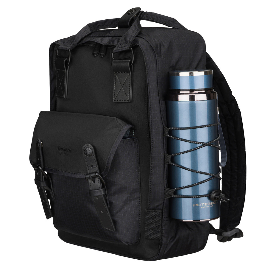 Schwarzer, praktischer Rucksack mit Laptopfach - Himawari – Bild 6