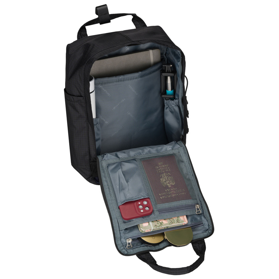 Schwarzer, praktischer Rucksack mit Laptopfach - Himawari – Bild 18
