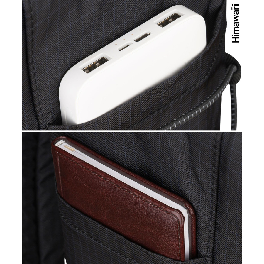 Schwarzer, praktischer Rucksack mit Laptopfach - Himawari – Bild 20