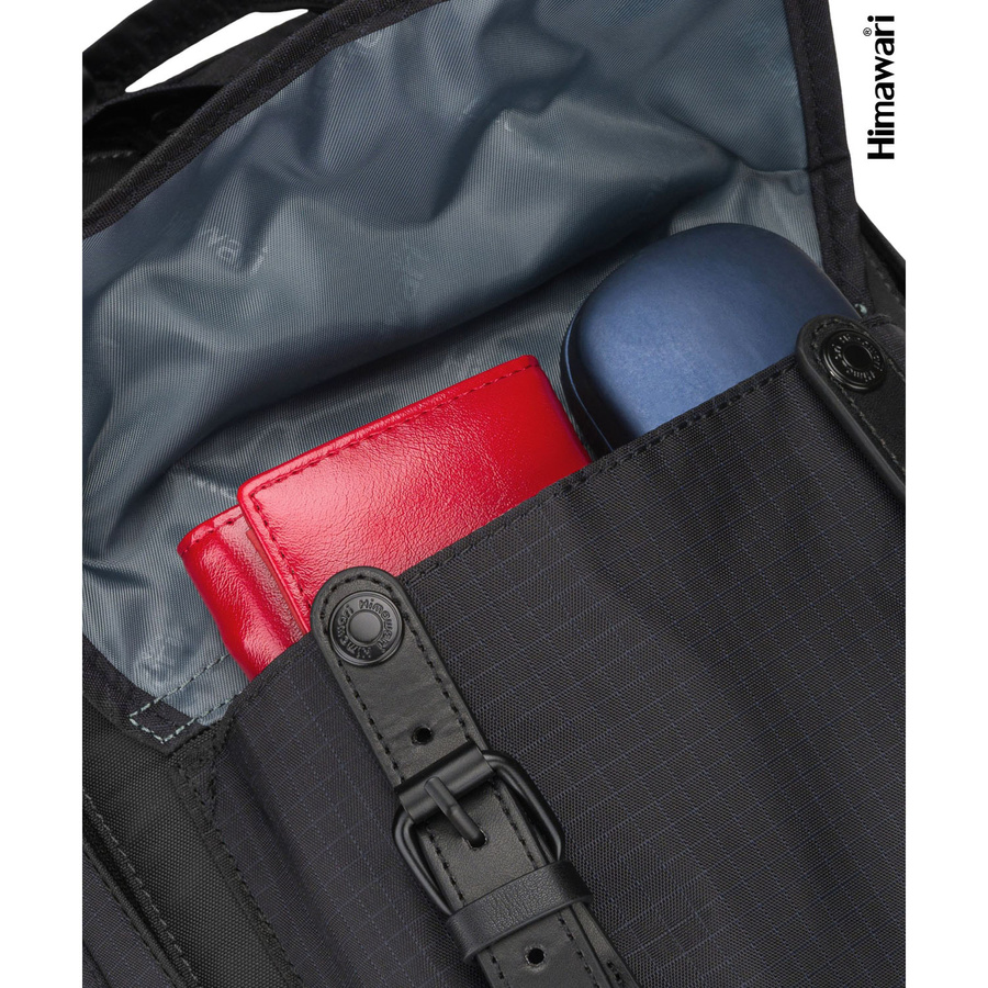 Schwarzer, praktischer Rucksack mit Laptopfach - Himawari – Bild 21