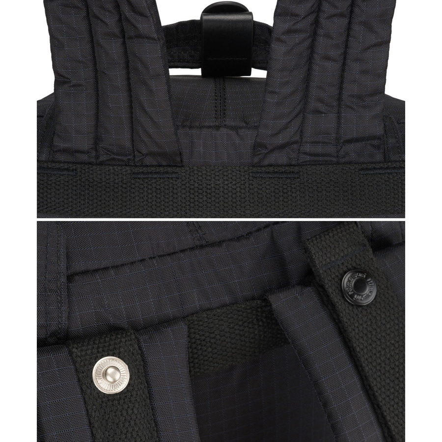 Schwarzer, praktischer Rucksack mit Laptopfach - Himawari – Bild 22